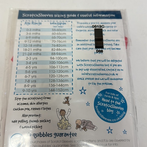 NWT pink and white scratch sleeves size 6 to 9 months - Picture 3 of 6